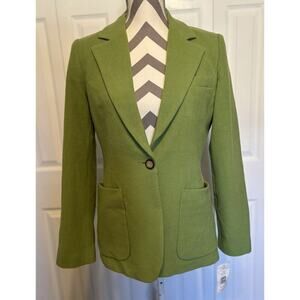 Chadwicks Light Green Blazer 6 Wool Nylon Cashmere Vintage Soft Lined Recycled
